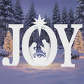 Christmas Joy Nativity Outdoor Decoration, 3 Piece JOY Christmas Nativity Scene Yard Signs Lawn Decor Weather