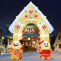 GOOSH 11.8 FT Christmas Inflatables Decorations Archway, Gingerbread Inflatable Yard Decorations with LED