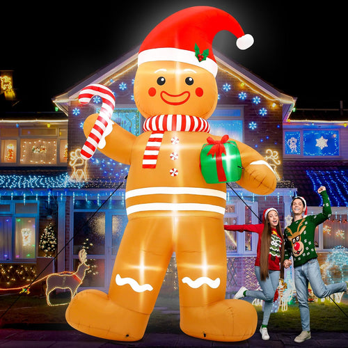 12 ft Inflatable Gingerbread Man