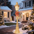 HOYECHI 5.2FT Christmas Decorations Outdoor Street Lamp, Lighted Streetlight with 55 Lights, Waterproof Yard
