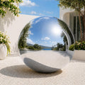 VEBESYET Silver Inflatable Mirror Ball, 1PCS, 0.6m / Reusable PVC Reflective Disco Mirror Ball For
