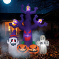 Luxepick 8FT Halloween Inflatables Tree Outdoor Decorations with LEDs / Outdoor Halloween Blow Ups, Built-in