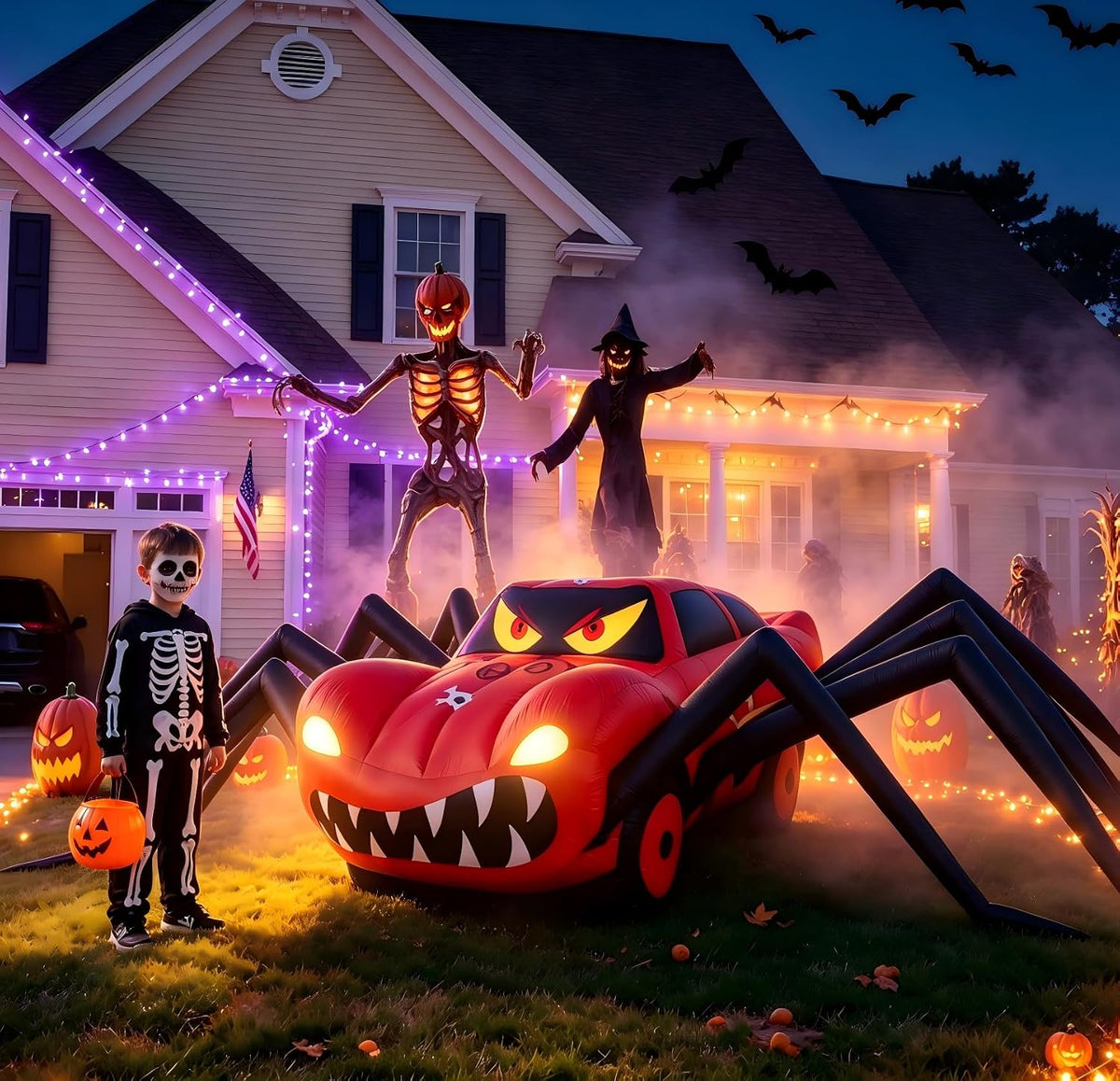 14.8 ft Inflatable Spider Car